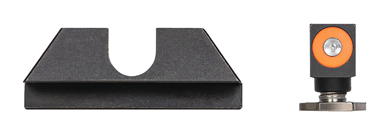 Night Fision GLK003014OGZ Tritium Night Sights For Glock  Green Tritium Orange Outline Front Sight- Black/Blank Rear Sight Glock 42/43/43X