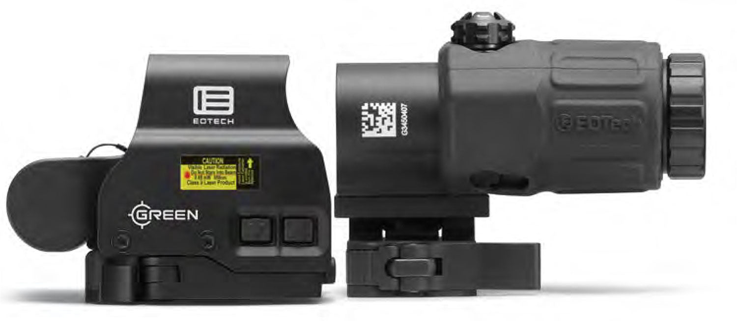 Eotech HHSGRN HHS Green EXPS & G33 Magnifier Matte Black 1x/3x 1.20" x 0.85" 1 MOA Green Dot/68 MOA Ring