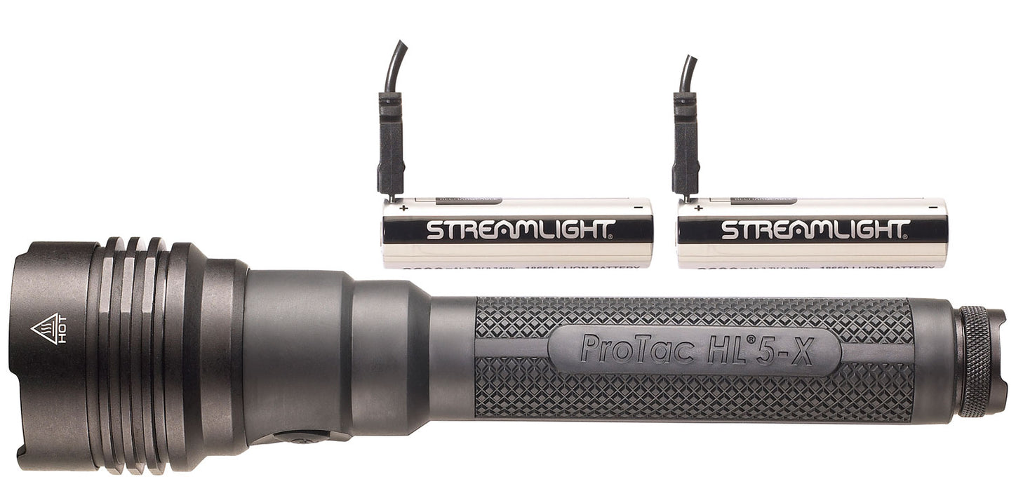 Streamlight 88080 ProTac HL 5-X USB Flashlight  Black Anodized 250/1000/2500/3500 Lumens White LED