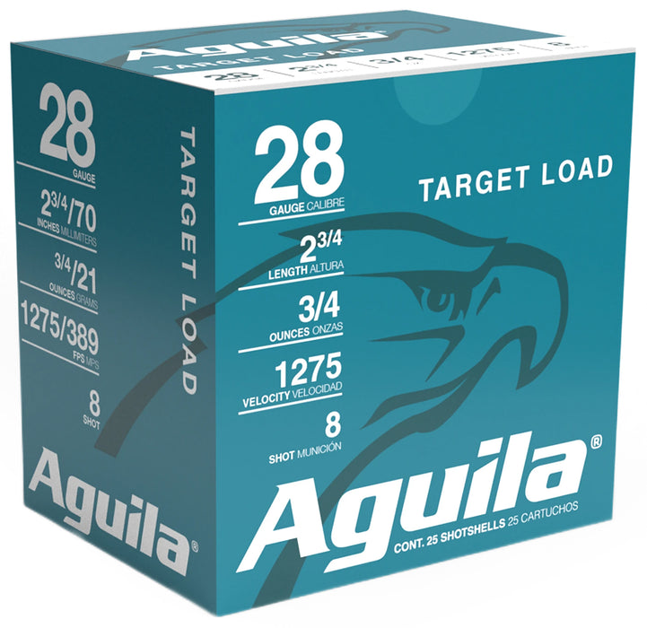 Aguila 1CHB2878 Competition Target 28 Gauge 2.75" 3/4 oz 8 Shot 25 Per Box/20 Cs
