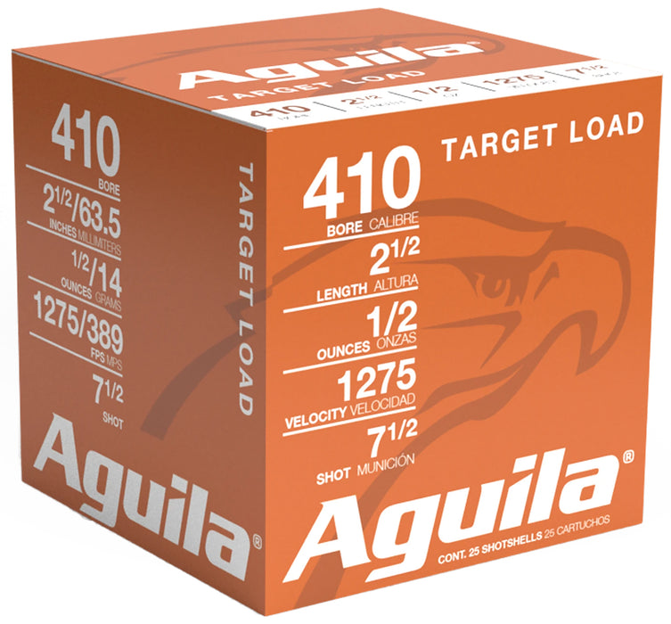 Aguila 1CHB4137 Competition Target 410 Gauge 2.50" 1/2 oz 7.5 Shot 25 Per Box/20 Cs