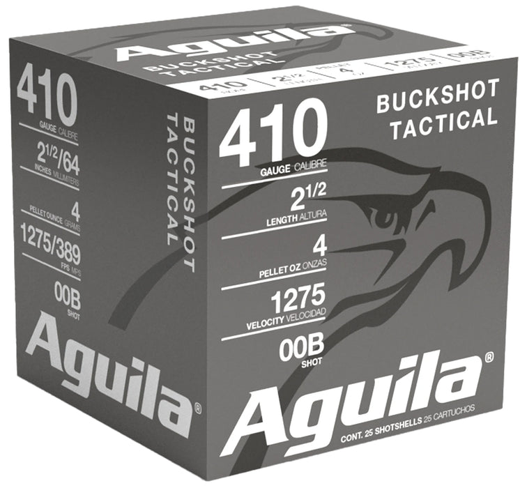 Aguila 1C4100BA Hunting High Velocity 410 Gauge 2.50" 1/2 oz 00 Buck Shot 25 Per Box/20 Cs