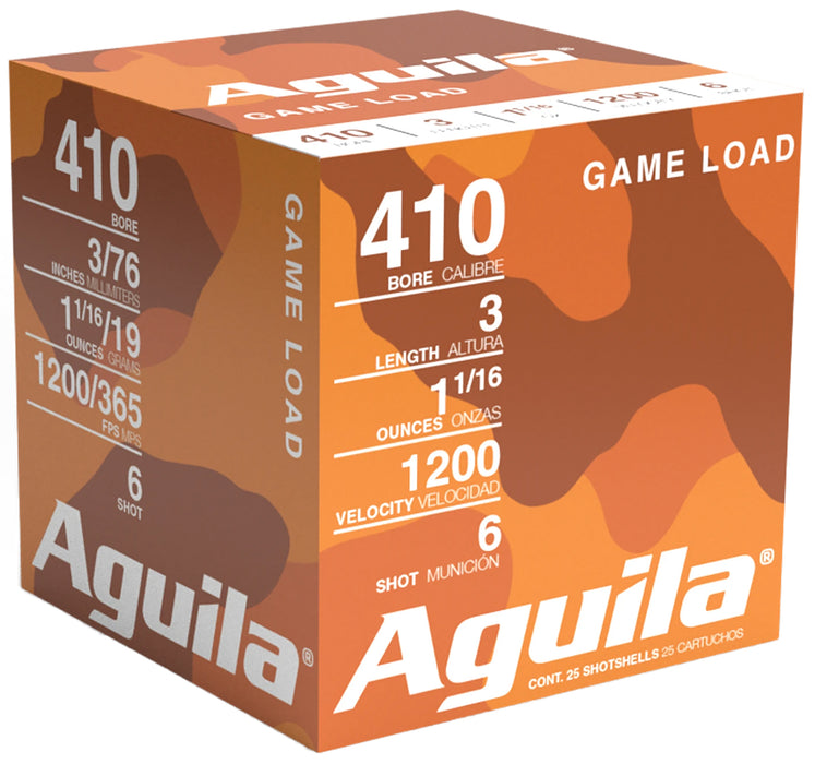 Aguila 1CHB4126 Hunting Standard Velocity 410 Gauge 3" 11/16 oz 6 Shot 25 Per Box/20 Cs
