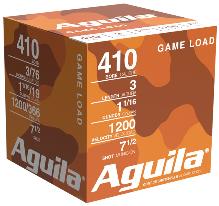 Aguila 1CHB4127 Hunting Standard Velocity 410 Gauge 3" 11/16 oz 7.5 Shot 25 Per Box/20 Cs