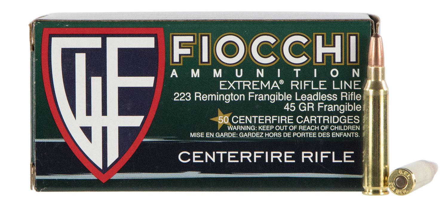 Fiocchi 223FRANG Extrema  223Rem 45gr Lead Free Frangible 50 Per Box/20 Case