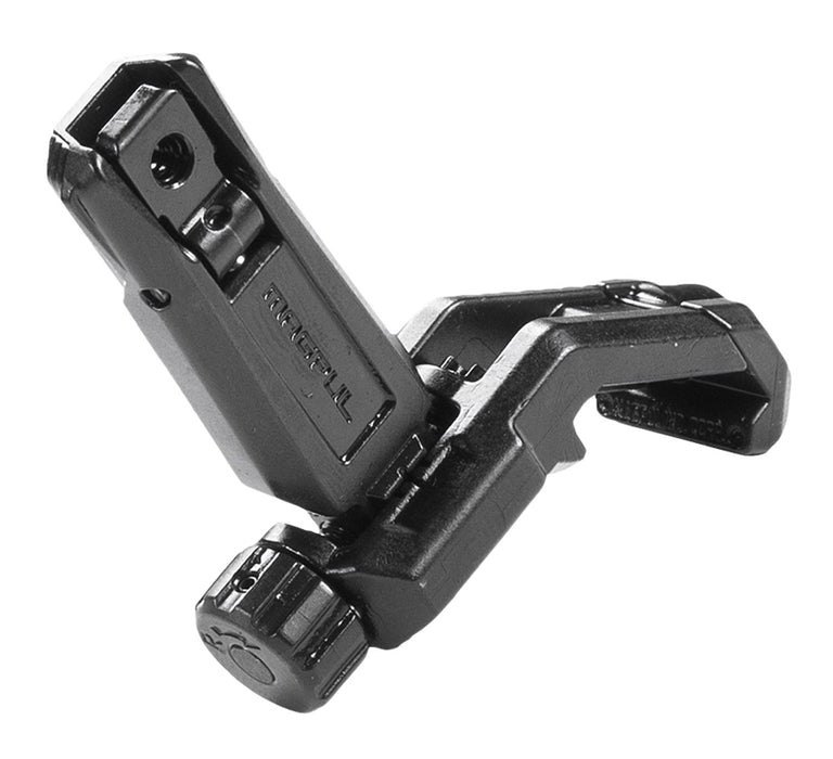 Magpul MAG526-BLK MBUS Pro Offset Sight Rear  QPQ Melonited Steel Construction for AR-15