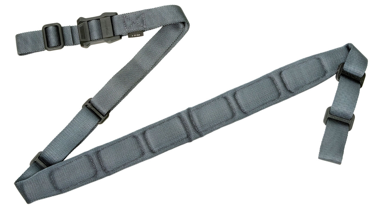 Magpul MAG545GRY MS1 Sling Gray Nylon 48"-60" OAL Padded Two-Point Rifle
