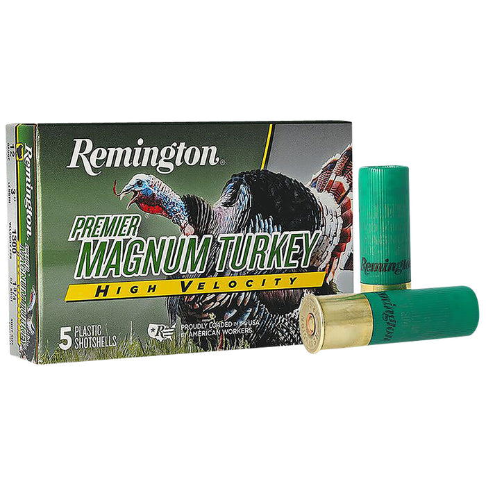 Remington Ammunition 28029 Premier Magnum Turkey High Velocity 12 Gauge 3" 1 3/4 oz 1300 fps 4 Shot 5 Bx/20 Cs