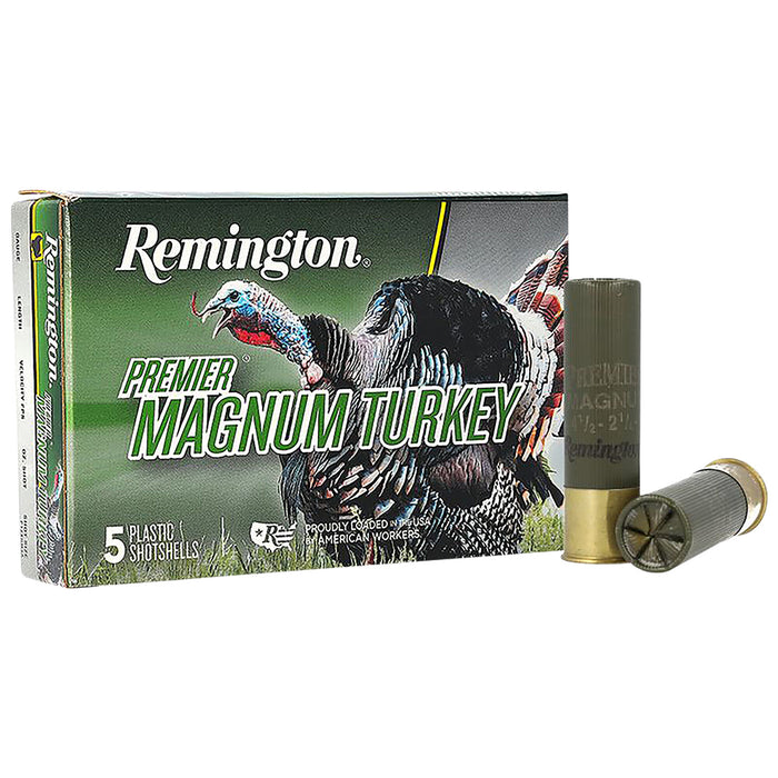 Remington Ammunition 24395 Premier Magnum Turkey 10 Gauge 3.50" 2 1/4 oz 4 Shot 5 Per Box/ 20 Cs