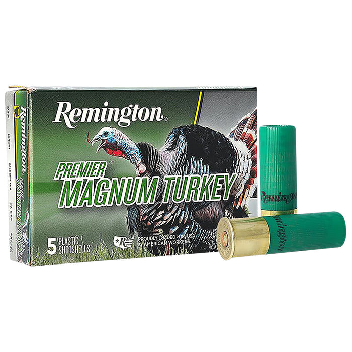 Remington Ammunition 26803 Premier Magnum Turkey 12 Gauge 3" 2 oz 1175 fps 5 Shot 5 Bx/20 Cs