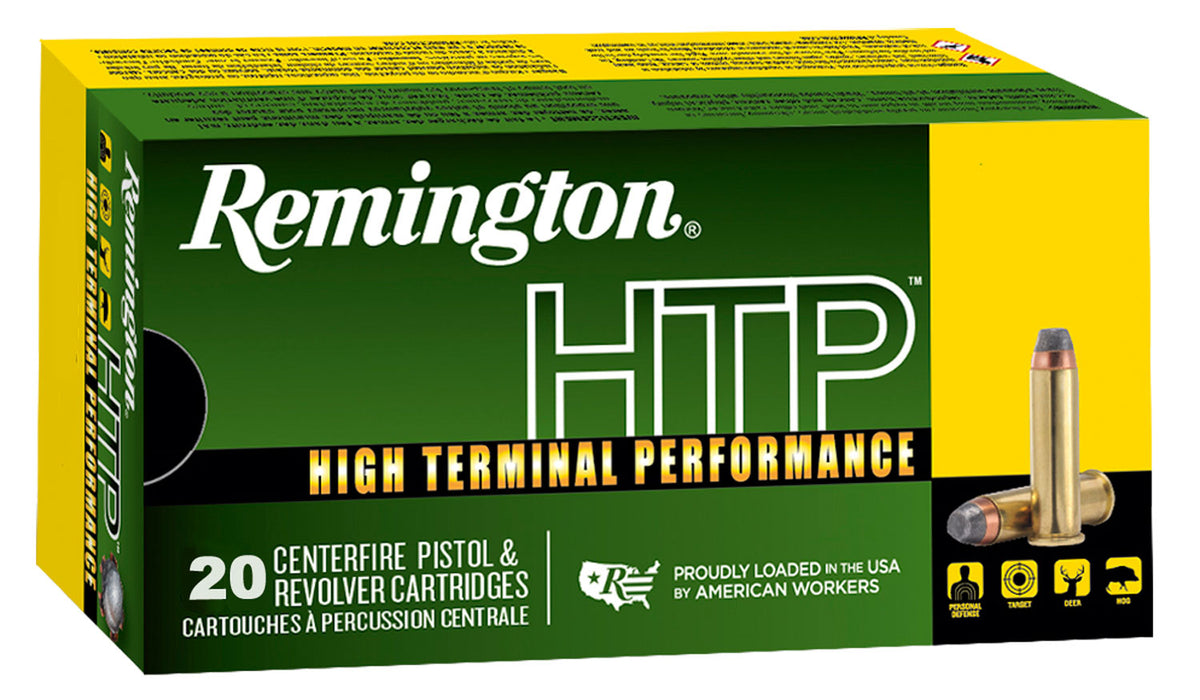 Remington Ammunition 22227 HTP  357 Mag 125 gr 1450 fps Semi-Jacketed Hollow Point (SJHP) 20 Bx/25 Cs