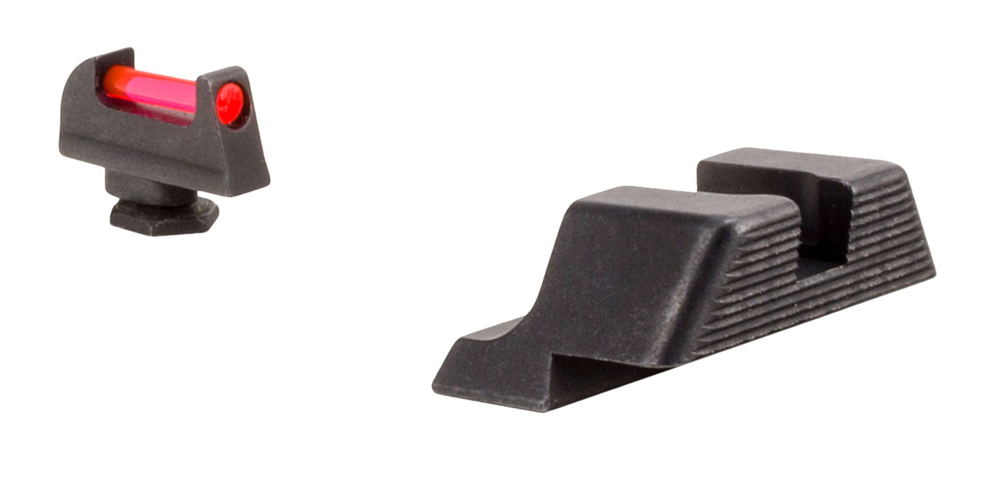 Trijicon 601023 Fiber Sights  Red/Fiber Optic Front Sight-Black/Blank Rear Sight Glock 17/17L/19/22 Standard Frame