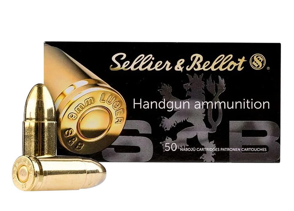 Sellier & Bellot SB9NATO Handgun  9mmLuger 124gr Full Metal Jacket 50 Per Box/20 Case