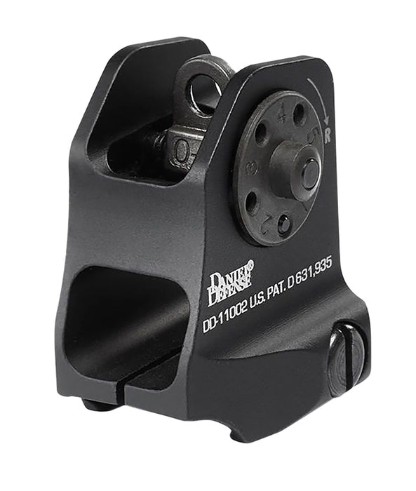 Daniel Defense 1906411002 A1.5 Fixed Rear Sight  Black Hardcoat Anodized Fixed Rear Sight