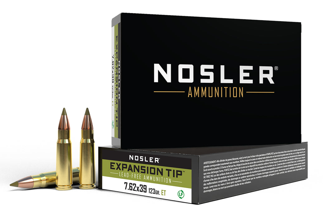 Nosler 40040 E-Tip  7.62x39mm 123gr E Tip Boat Tail 20 Per Box/10 Case