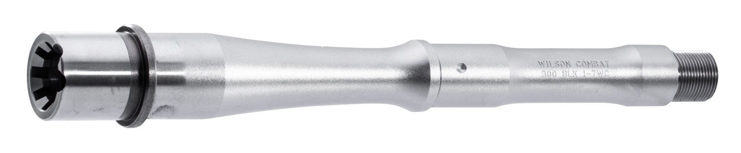 Wilson Combat TR300SBRPG8RT7 Match Grade  300 Blackout 8" Threaded Bead Blasted Stainless Steel, Fits AR-15, Muzzle Crown