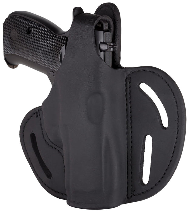 1791 Gunleather BHX3SBLR BHX  OWB Size 03 Stealth Black Leather Belt Slide Compatible w/Glock/S&W M&P Shield Right Hand
