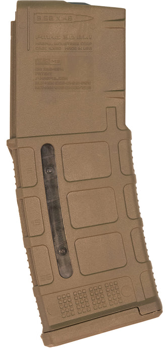 Magpul MAG556MCT PMAG GEN M3 30rd Detachable w/Capacity Window 223 Rem/5.56x45mm NATO Fits AR-15/M16/M4 Coyote Tan Polymer