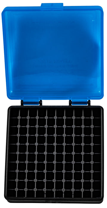 Berry's 83500 Ammo Box  22 LR Blue/Black Polypropylene 100rd