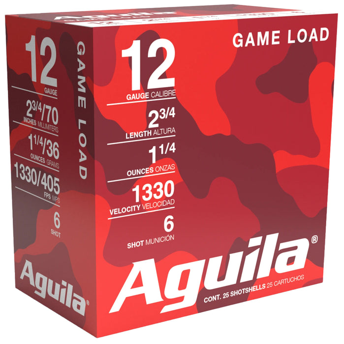 Aguila 1CHB1206 Hunting High Velocity 12 Gauge 2.75" 1 1/4 oz 6 Shot 25 Bx/10 Cs