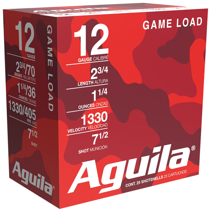 Aguila 1CHB1207 Hunting High Velocity 12 Gauge 2.75" 1 1/4 oz 7.5 Shot 25 Per Box/ 10 Cs