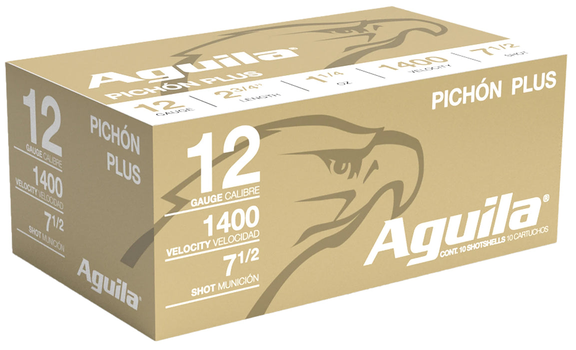 Aguila 1CHB1295 Pichon Plus High Velocity 12 Gauge 2.75" 1 1/4 oz 1400 fps 7.5 Shot 10 Bx/25 Cs