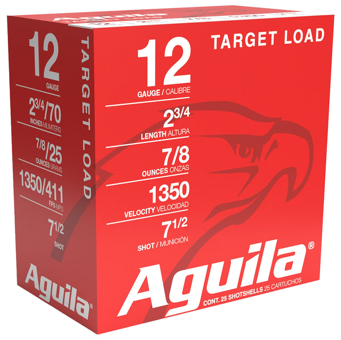 Aguila 1CHB1250 Competition Target 12 Gauge 2.75" 7/8 oz 7.5 Shot 25 Per Box/10 Cs
