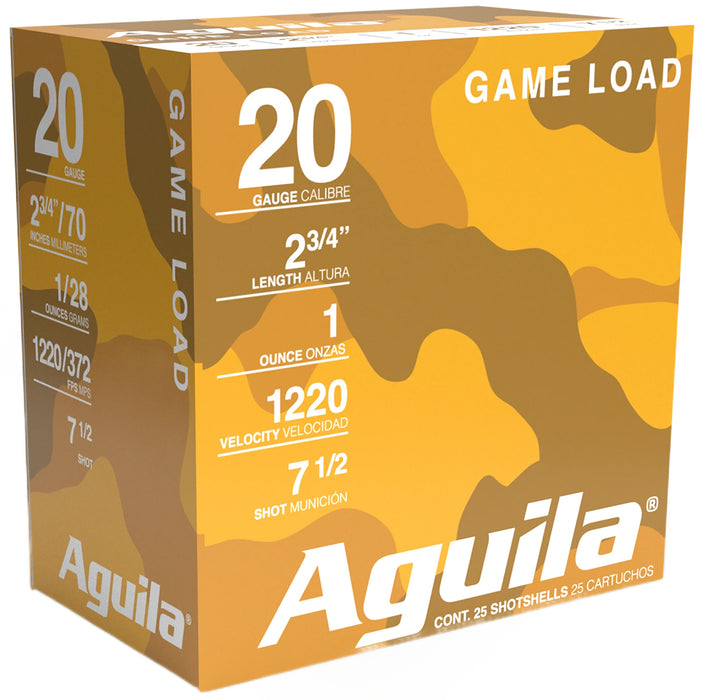 Aguila 1CHB2007 Hunting High Velocity 20 Gauge 2.75" 1 oz 7.5 Shot 25 Per Box/10 Cs