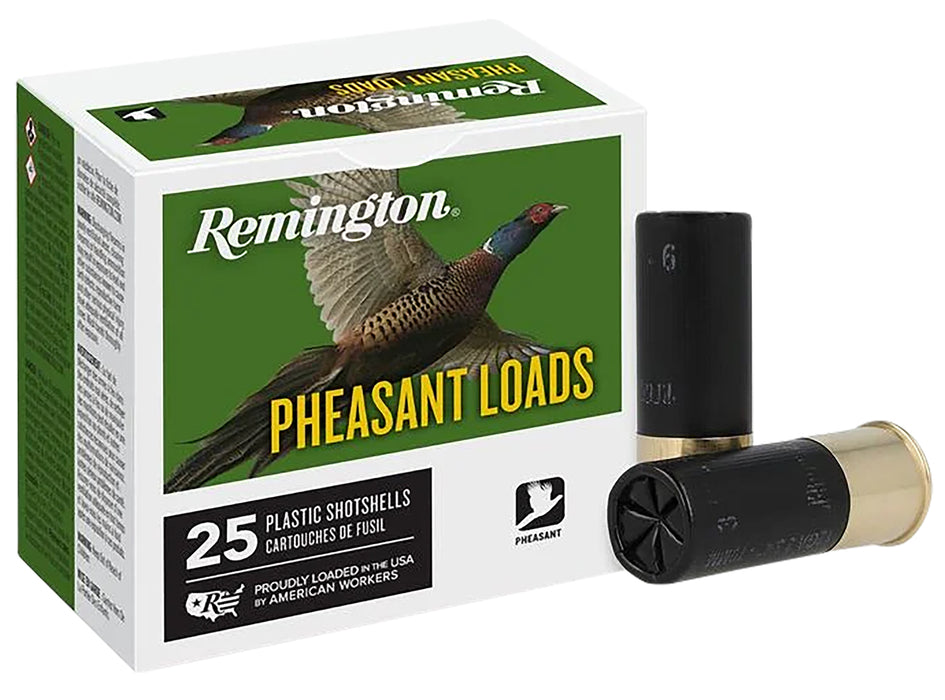 Remington Ammunition 20048 Pheasant  12 Gauge 2.75" 1 1/4 oz 1330 fps 6 Shot 25 Bx/10 Cs