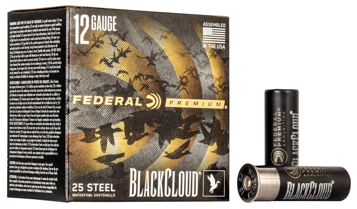 Federal PWBX1423 Black Cloud FS 12Gauge 3" 1 1/4oz 3Shot 25 Per Box/10 Case