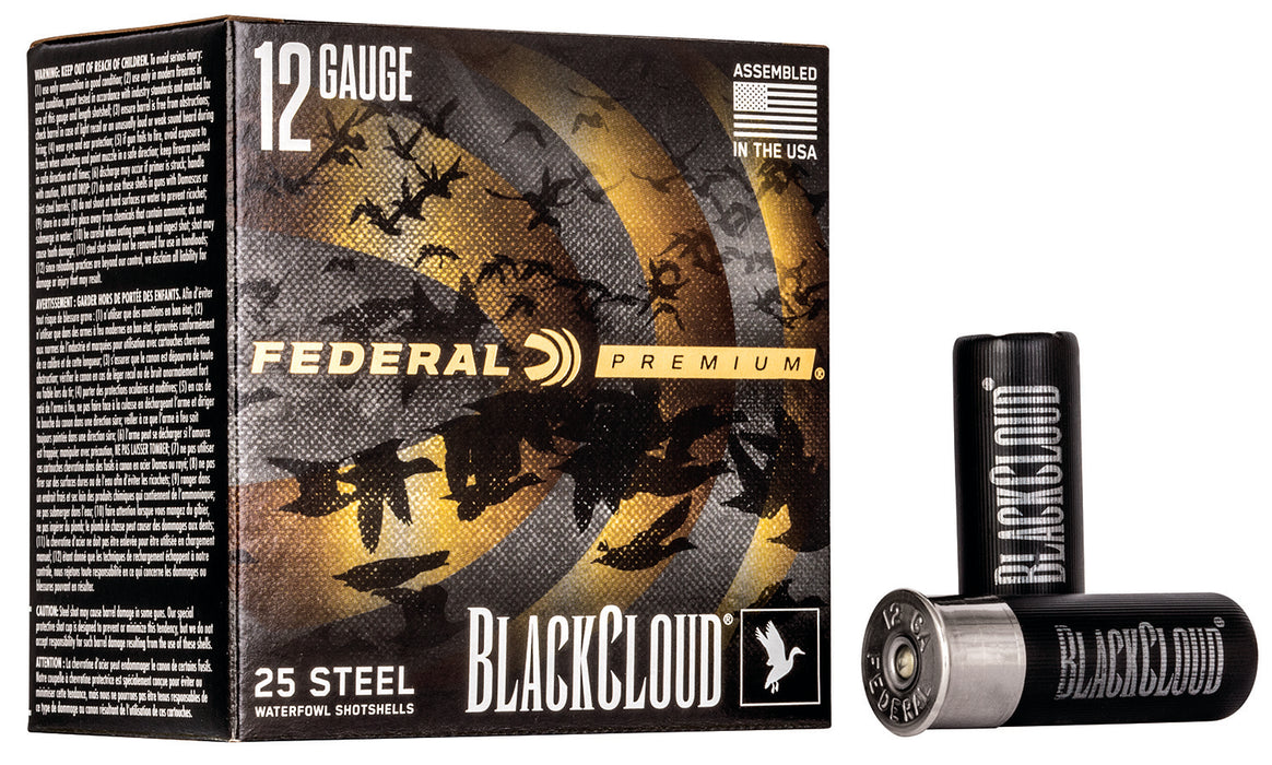 Federal PWBX1473 Black Cloud FS 12Gauge 2.75" 1 1/8oz 3Shot 25 Per Box/10 Case