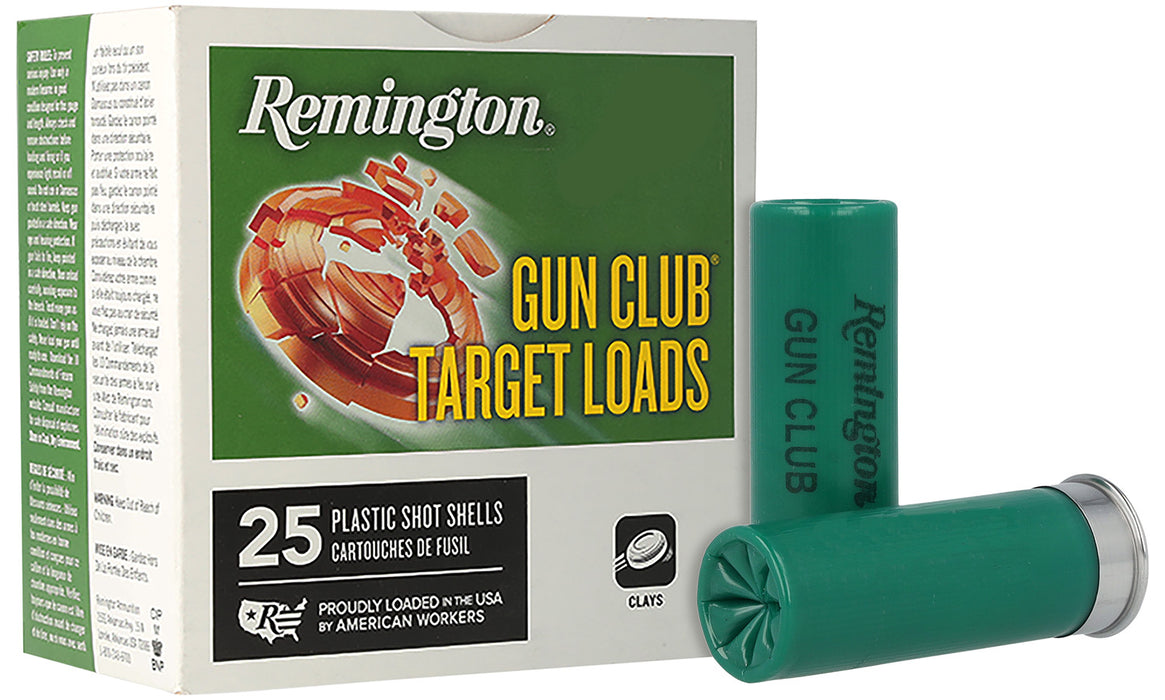 Remington Ammunition 20248 Gun Club  12 Gauge 2.75" 1 1/8 oz 1145 fps 9 Shot 25 Bx/10 Cs