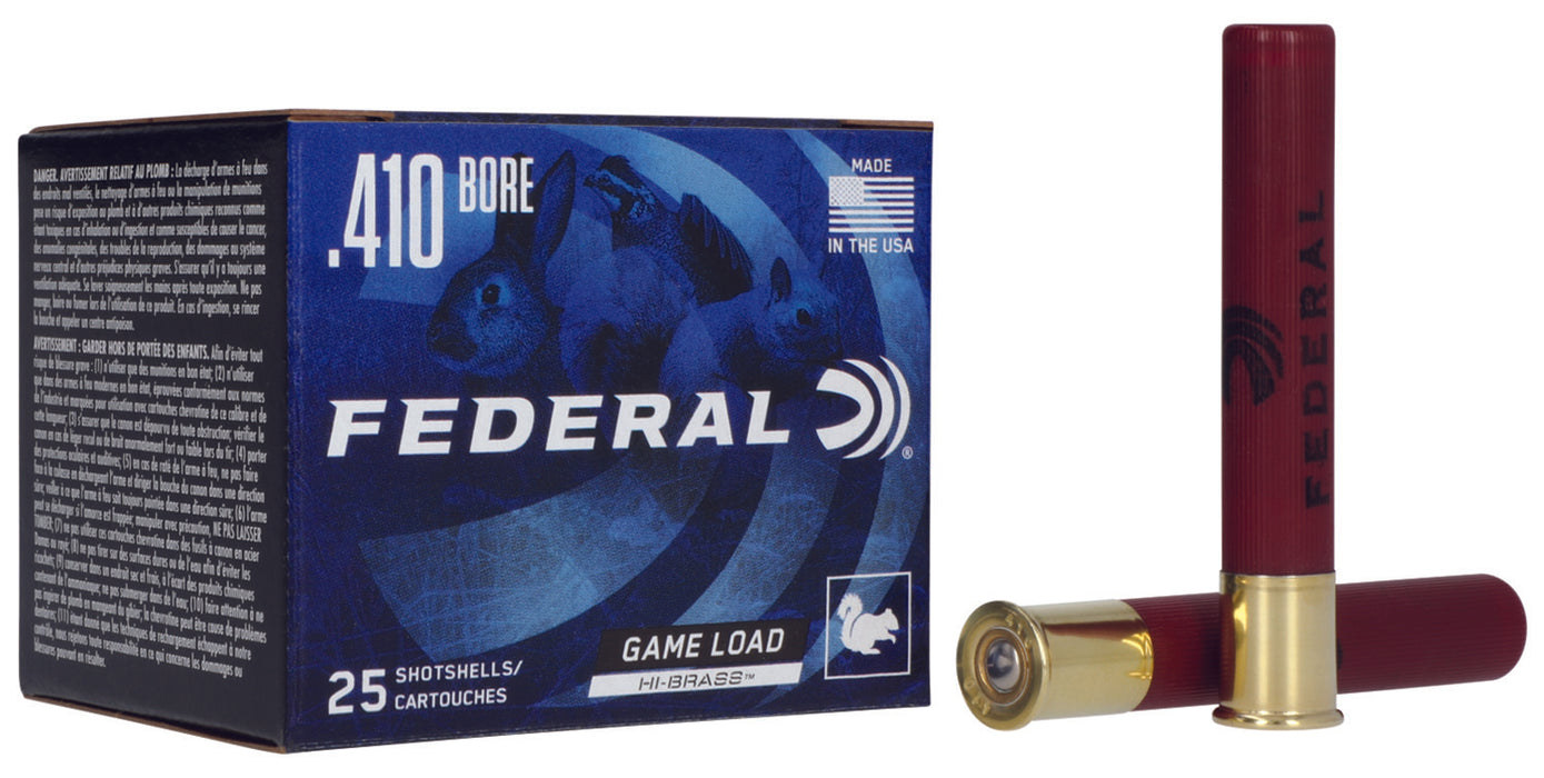 Federal H41375 Game-Shok High Brass 410Gauge 3" 11/16oz 7.5Shot 25 Per Box/10 Case
