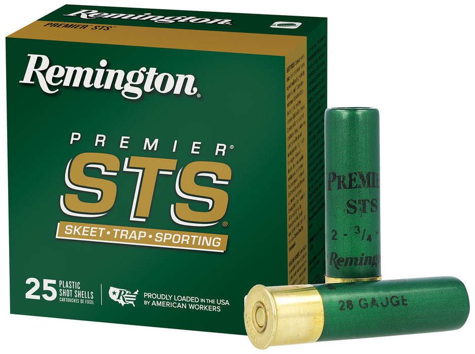 Remington Ammunition 28057 Premier STS  28 Gauge 2.75" 3/4 oz 1200 fps 8 Shot 25 Bx/10 Cs