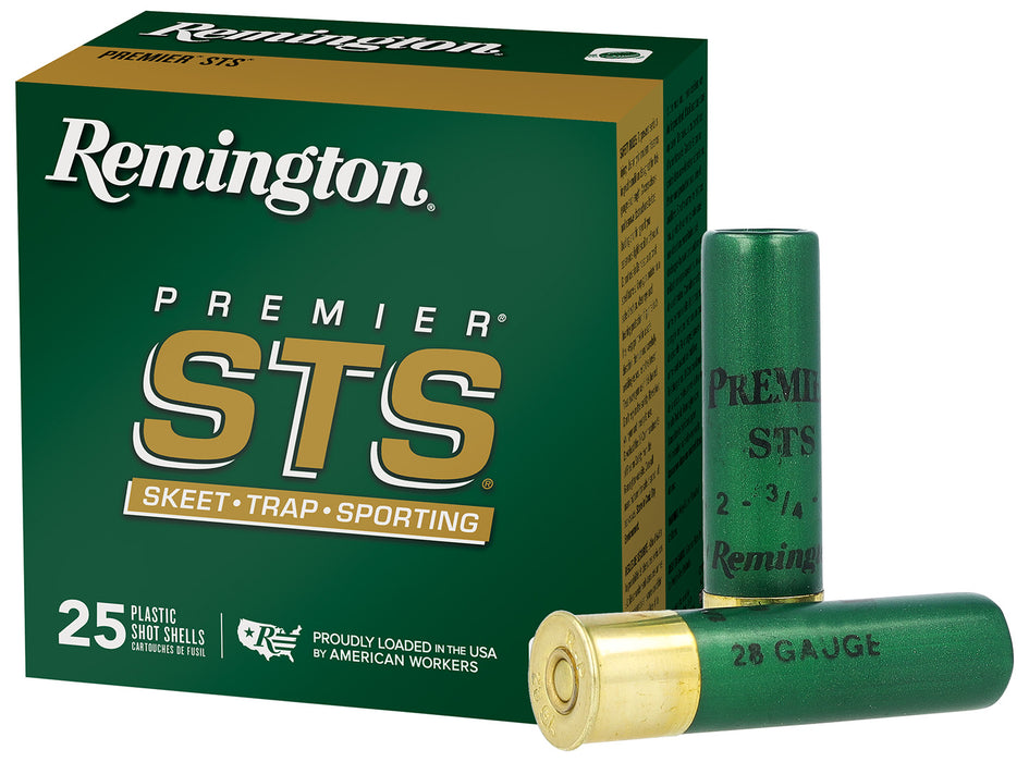 Remington Ammunition 28053 Premier STS  28 Gauge 2.75" 3/4 oz 1200 fps 9 Shot 25 Bx/10 Cs