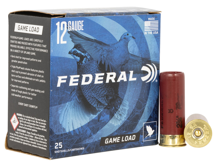 Federal H1218 Game-Shok Upland 12Gauge 2.75" 1oz 8Shot
