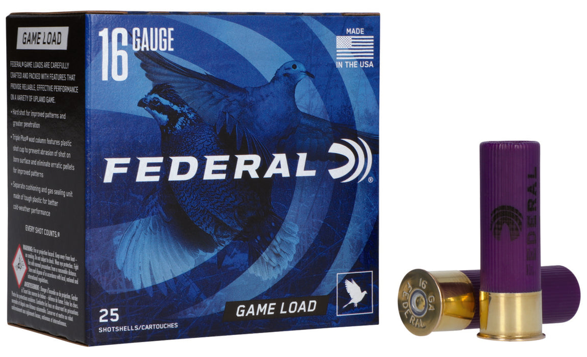 Federal H16075 Game-Shok Upland 16Gauge 2.75" 1oz 7.5Shot 25 Per Box/10 Case