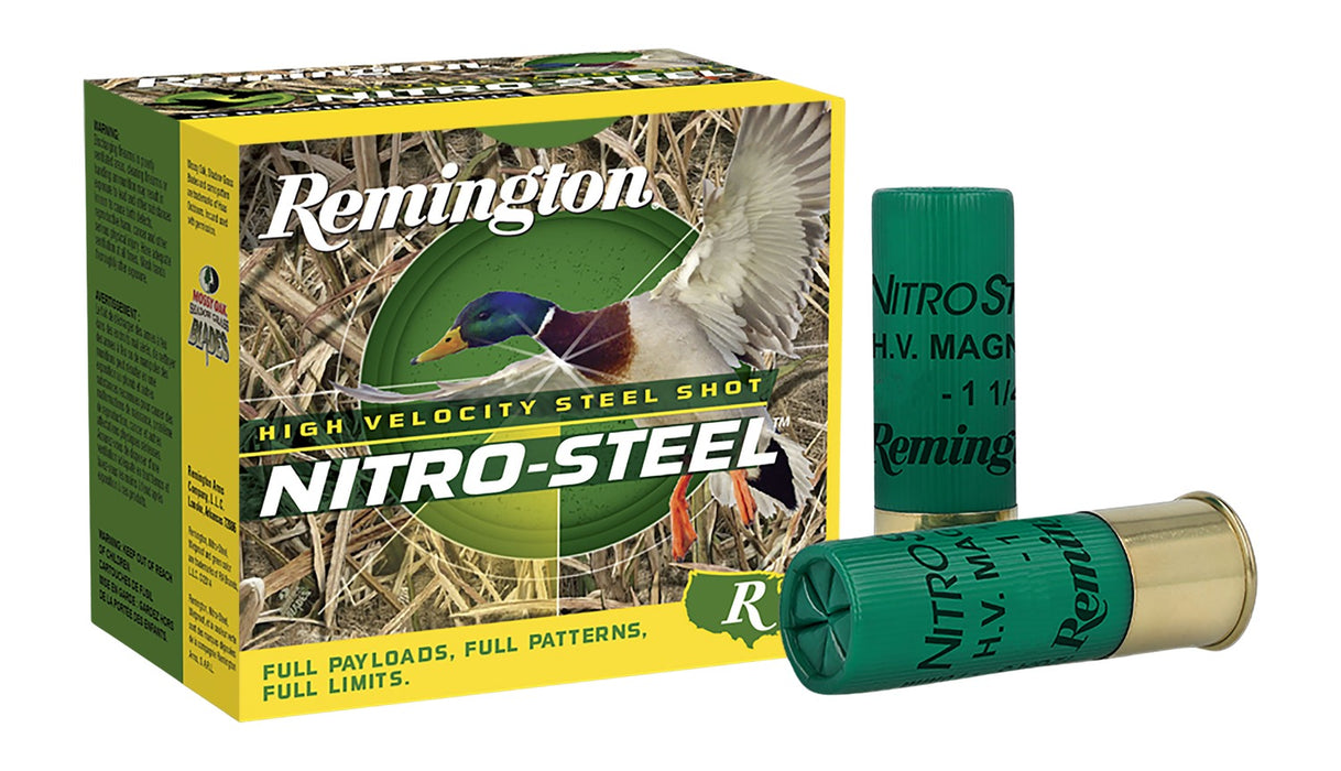Remington Ammunition 20837 Nitro-Steel High Velocity 12Gauge 3.50" 1 1/2oz BBShot 25 Per Box/10 Case