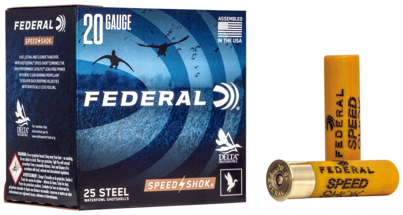 Federal WF2091 Speed-Shok  20Gauge 3" 7/8oz 1Shot 25 Per Box/10 Case