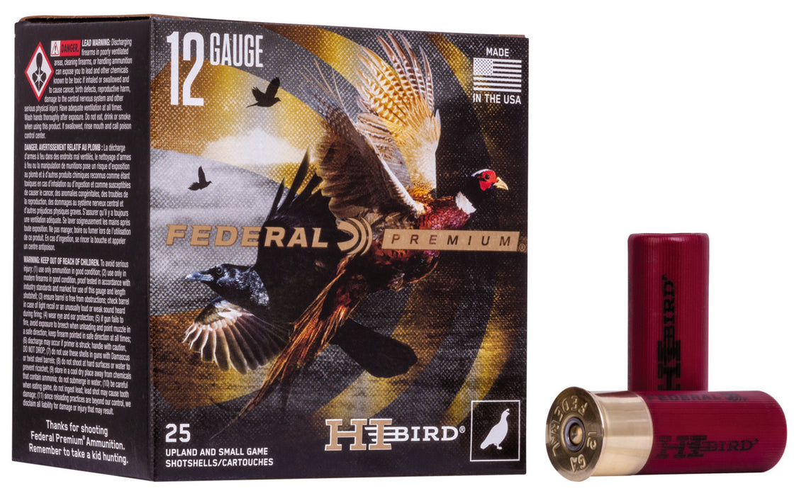 Federal HVF128 Premium Hi-Bird 12Gauge 2.75" 1 1/8oz 8Shot 25 Per Box/10 Case