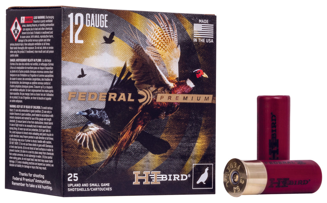 Federal HVF12H5 Premium Hi-Bird 12Gauge 2.75" 1 1/4oz 5Shot 25 Per Box/10 Case