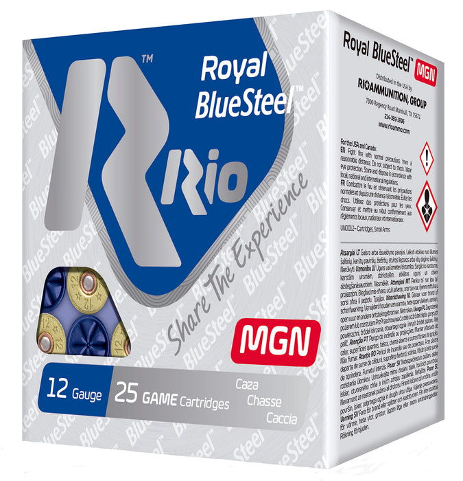 Rio Ammunition RBSM362 Royal BlueSteel Magnum 12 Gauge 3" 1 1/4 oz 2 Shot 25 Per Box/ 10 Cs