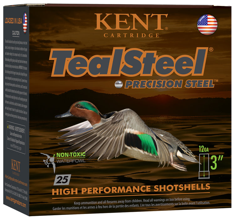Kent Cartridge KTS123366 TealSteel  12 Gauge 3" 1 1/4 oz 1350 fps 6 Shot 25 Bx/10 Cs