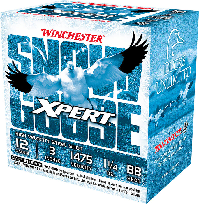 Winchester Ammo WXS123BB Xpert Snow Goose High Velocity 12Gauge 3" 1 1/4oz BBShot 25 Per Box/10 Case