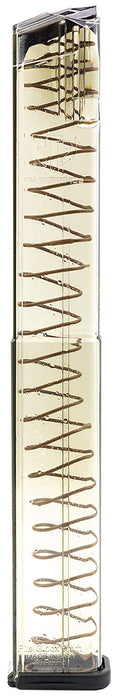 ETS Group GLK1840 Pistol Mags  40rd Extended 9mm Luger Compatible w/ Glock 17/18/19/26/34/45 Clear Polymer