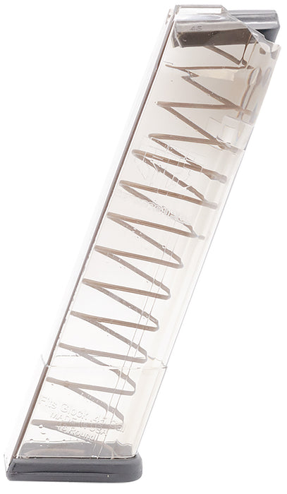 ETS Group GLK2118 Pistol Mags  18rd 45 ACP Compatible w/ Glock 21/30/41 Clear Polymer