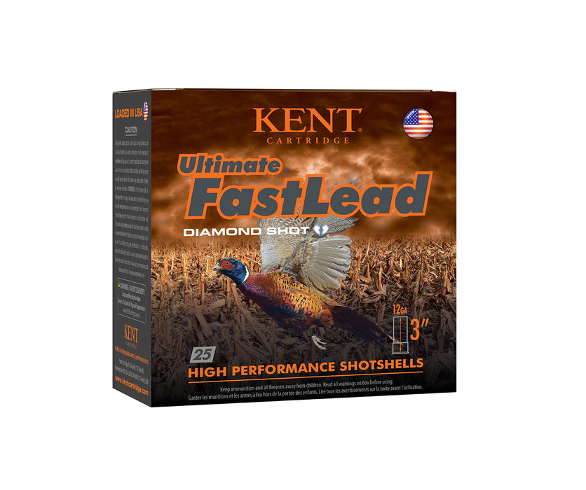 Kent Cartridge K123UFL505 Ultimate Fast Lead  12 Gauge 3" 1 3/4 oz 1330 fps 5 Shot 25 Bx/10 Cs