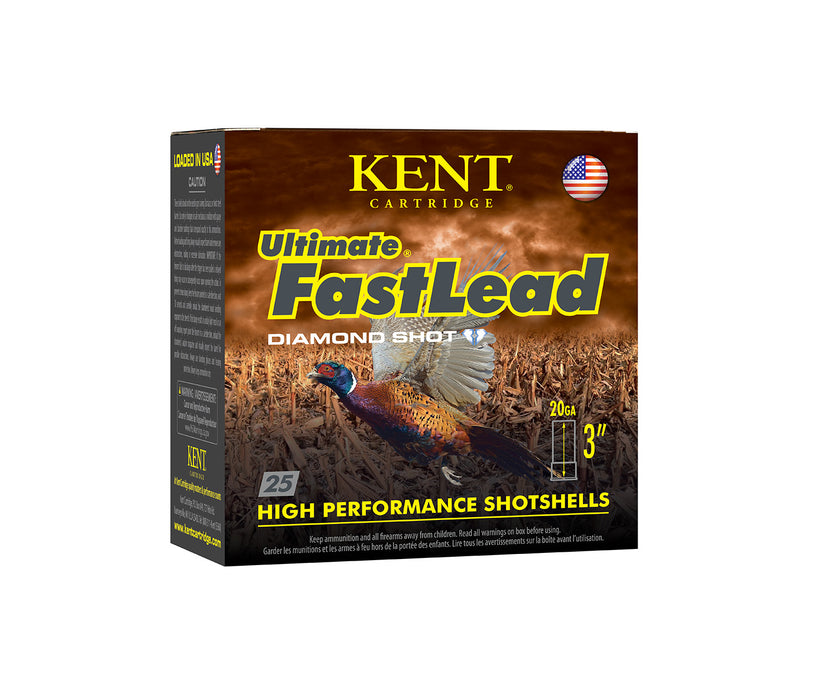 Kent Cartridge K203UFL366 Ultimate Fast Lead  20 Gauge 3" 1 1/4 oz 1300 fps 6 Shot 25 Bx/10 Cs