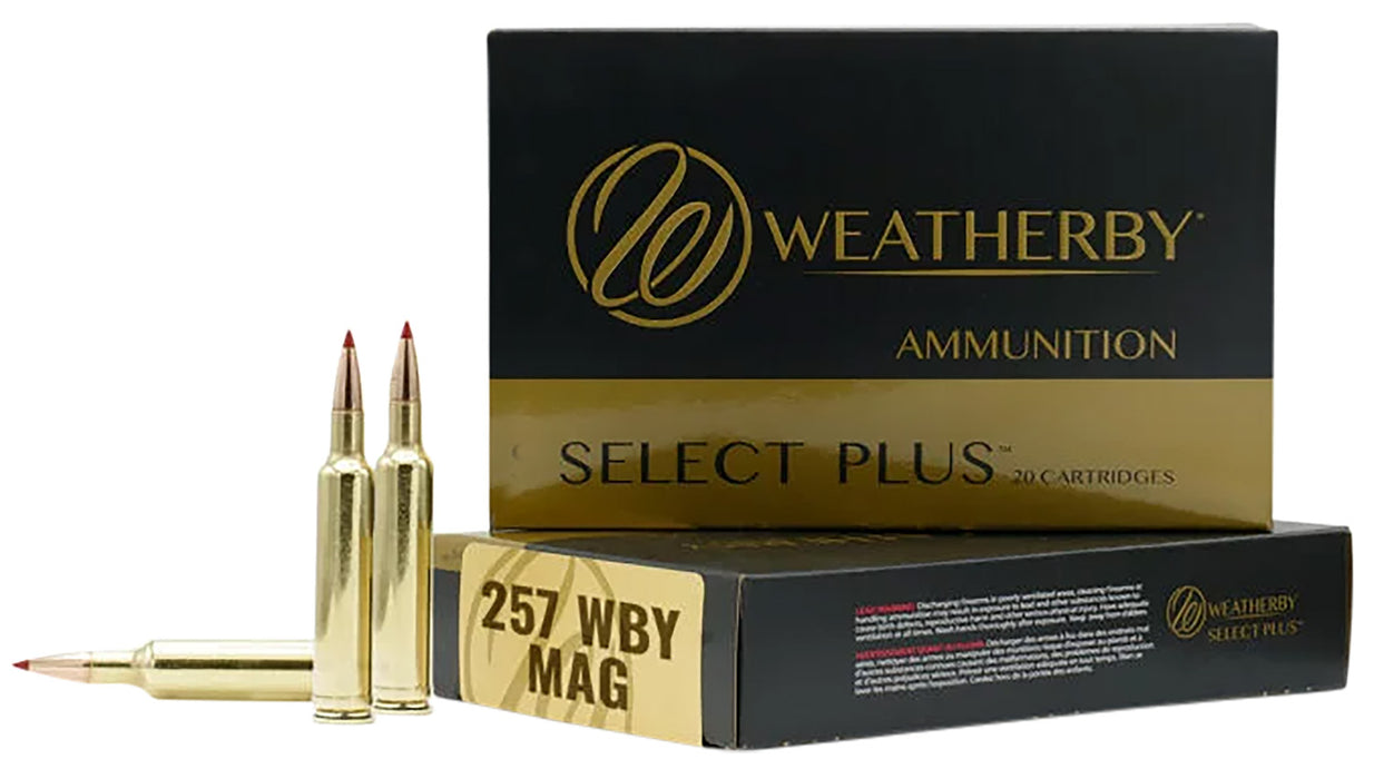 Weatherby H257110ELDX Select Plus  257 Wthby Mag 110 gr 3400 fps Hornady ELD-X 20 Bx/10 Cs