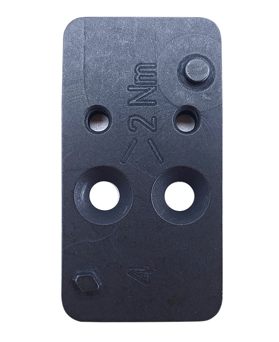 HK 50254264 Optic Plate #4 Black Steel, Fits HK VP9 OR Leupold DeltaPoint Pattern Footprint Mount